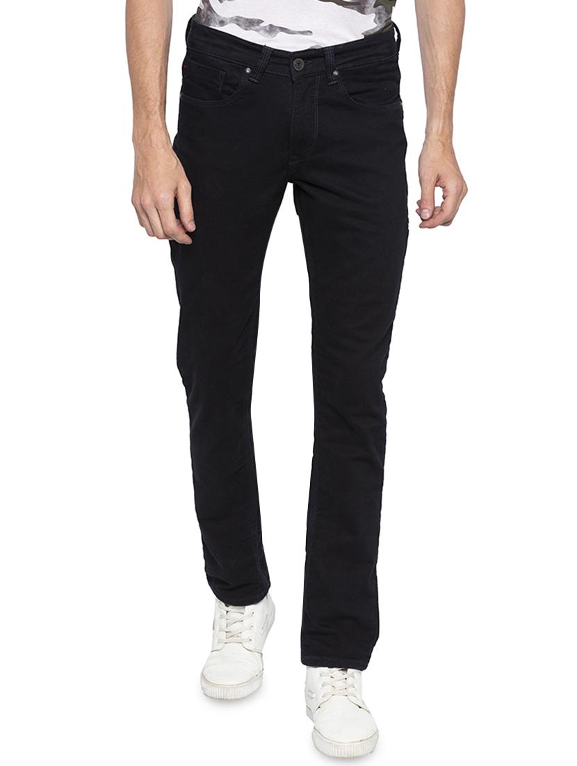blue cotton plain jeans - 16140312 - Zoom Image - 1