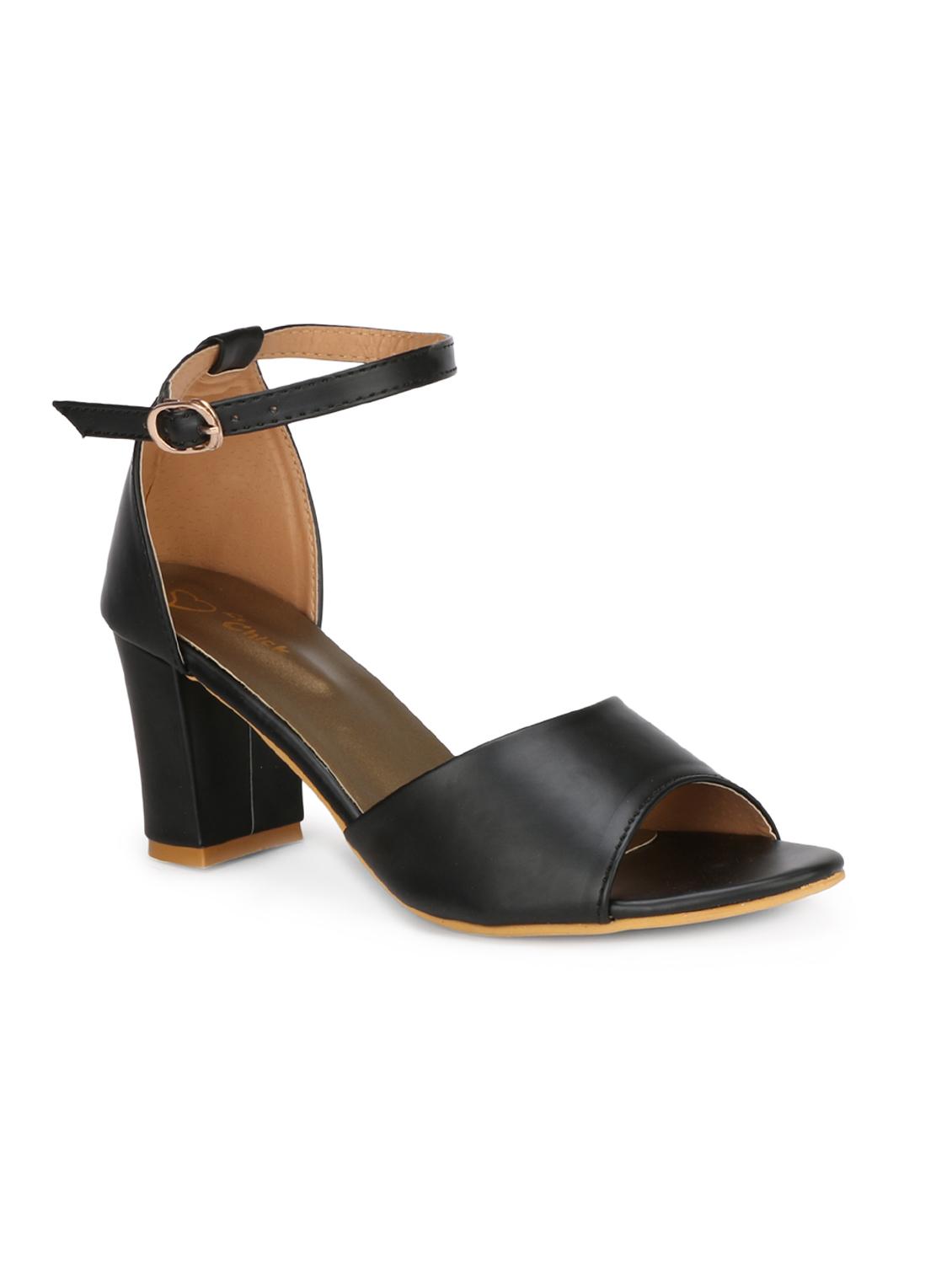 black ankle strap sandals - 16140560 - Zoom Image - 1