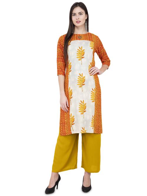 Printed straight kurta - 16140600 - Standard Image - 1