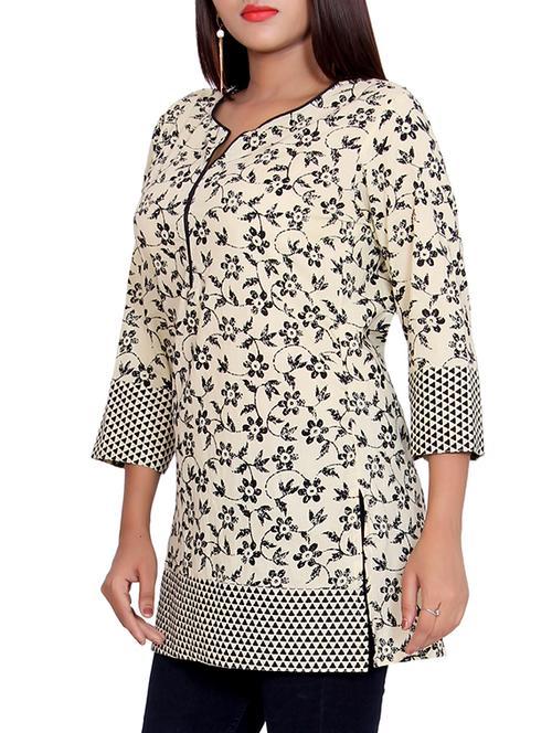 Floral straight kurti - 16141746 - Standard Image - 1