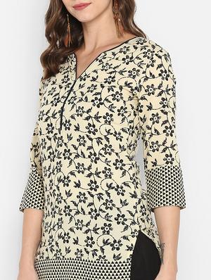 floral straight kurti - 16141746 - Standard Image - 4