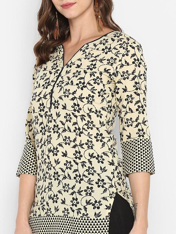 floral straight kurti - 16141746 - Zoom Image - 4