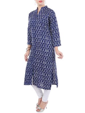 printed straight kurta - 16141757 - Standard Image - 2
