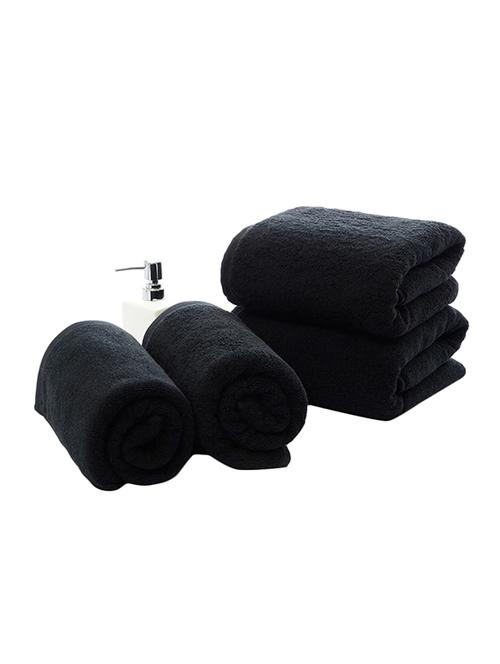 Plain 450 GSM Large Bath towel pack of 4 - 16141863 - Very Small Image - 1