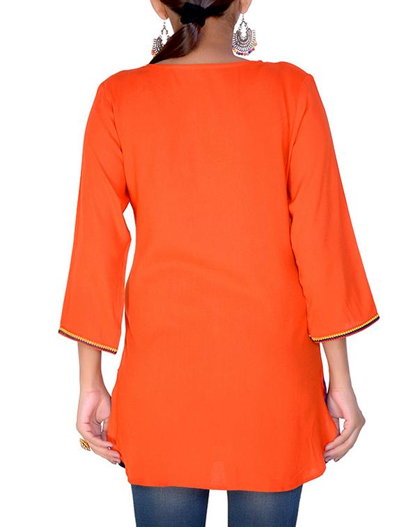 printed straight kurti - 16142141 - Zoom Image - 3