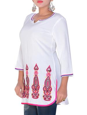 printed straight kurti - 16142142 - Standard Image - 2