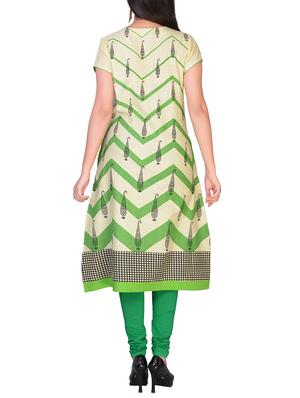 chevron a-line kurta - 16142175 - Standard Image - 3