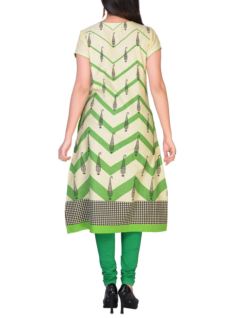 chevron a-line kurta - 16142175 - Zoom Image - 3