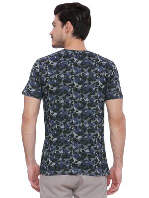 blue all over print pocket tshirt - 16142305 - Standard Image - 3
