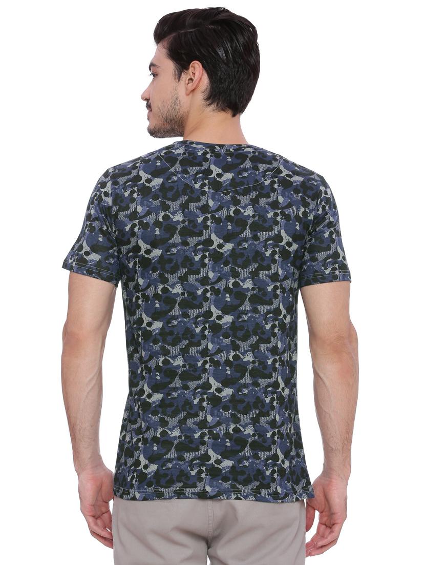 blue all over print pocket tshirt - 16142305 - Zoom Image - 3