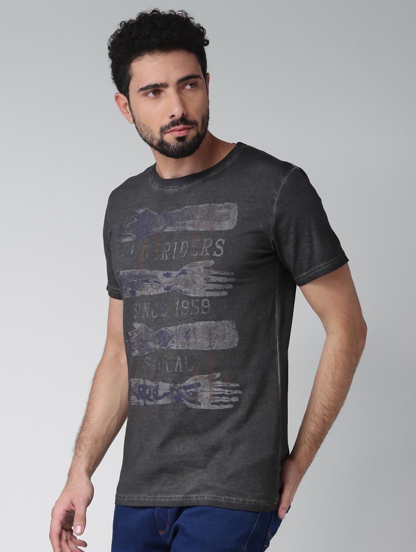 grey typographic t-shirt - 16142318 - Zoom Image - 2