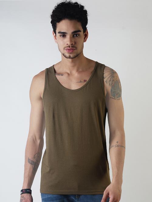green plain vest - 16142331 - Standard Image - 1