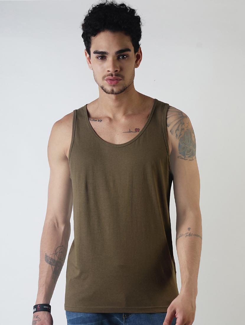 green plain vest - 16142331 - Zoom Image - 1