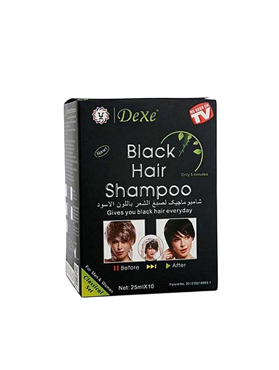 dexe instant 5 minute black hair color ammonia free shampoo (250 ml) pack of 10 hair color - 16142650 - Zoom Image - 1