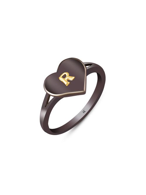 black brass finger ring - 16142684 - Standard Image - 1