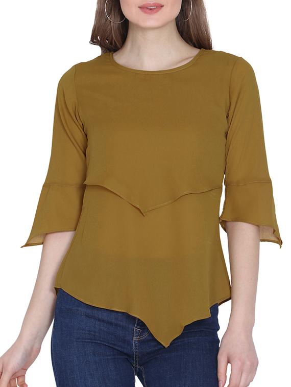 asymmetric hem layered top - 16142762 - Zoom Image - 1