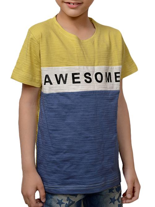 yellow cotton tshirt - 16142933 - Standard Image - 1