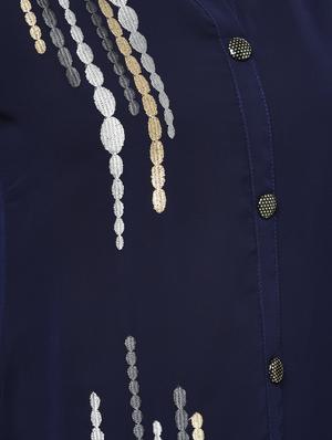 embroidered a-line solid kurta - 16143099 - Standard Image - 6