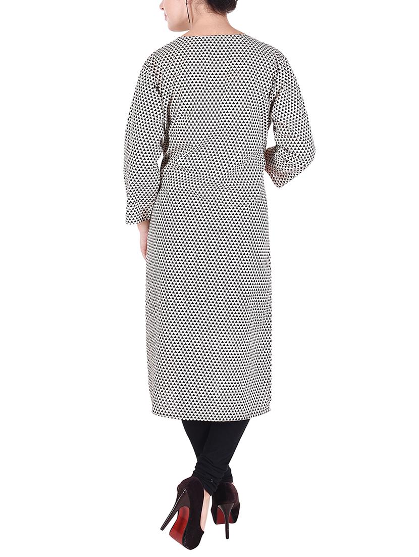 embroidered straight kurta - 16143123 - Zoom Image - 3