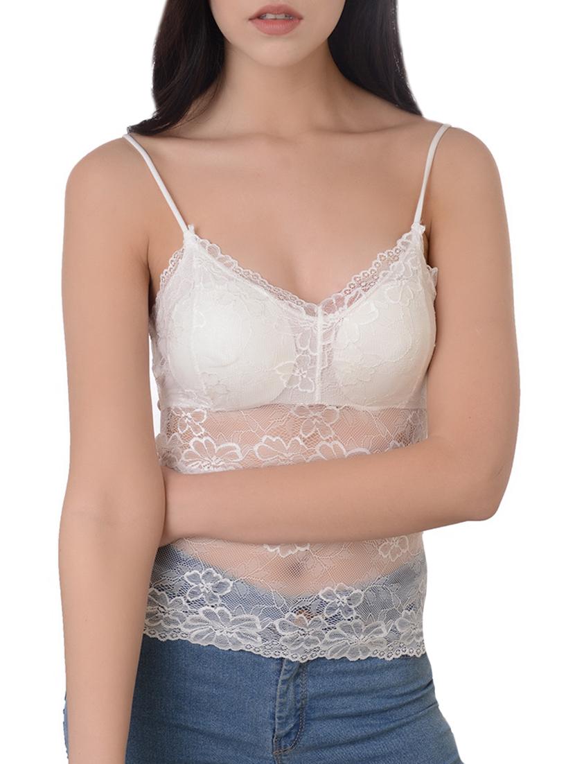 criss cross back lace camisole - 16157449 - Zoom Image - 1