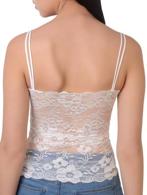 floral laced camisole - 16157462 - Standard Image - 2