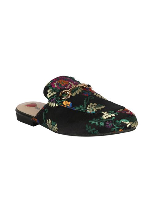 black slip on mules - 16157720 - Standard Image - 1