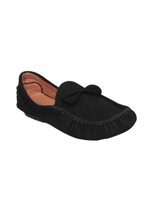 black suede slip on loafers - 16158011 - Standard Image - 1