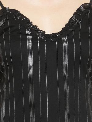 ruffle detail striped top - 16158308 - Standard Image - 5