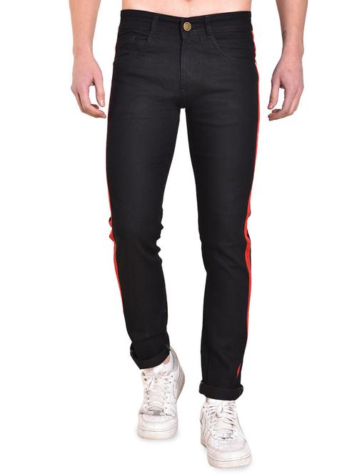 black denim plain jeans - 16158823 - Standard Image - 1