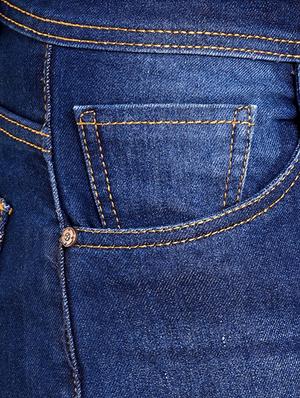 blue denim patched jeans - 16158825 - Standard Image - 4