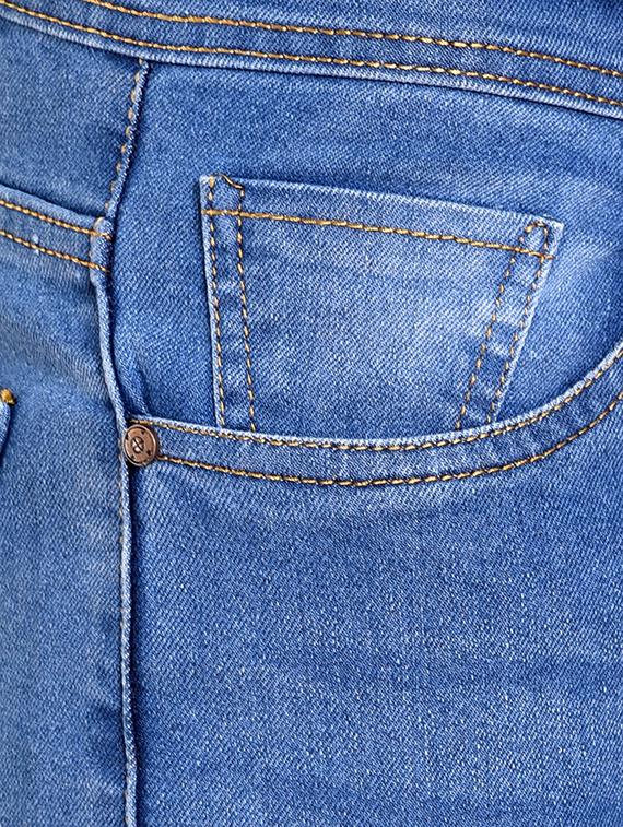 blue denim patched jeans - 16158828 - Zoom Image - 4