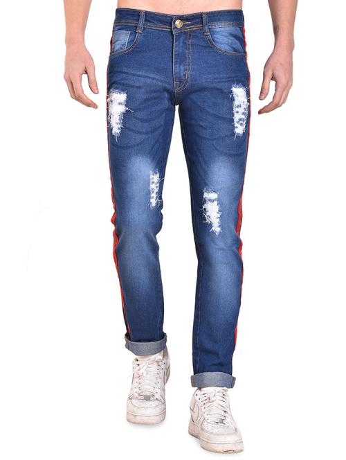 blue denim ripped jeans - 16158833 - Standard Image - 1