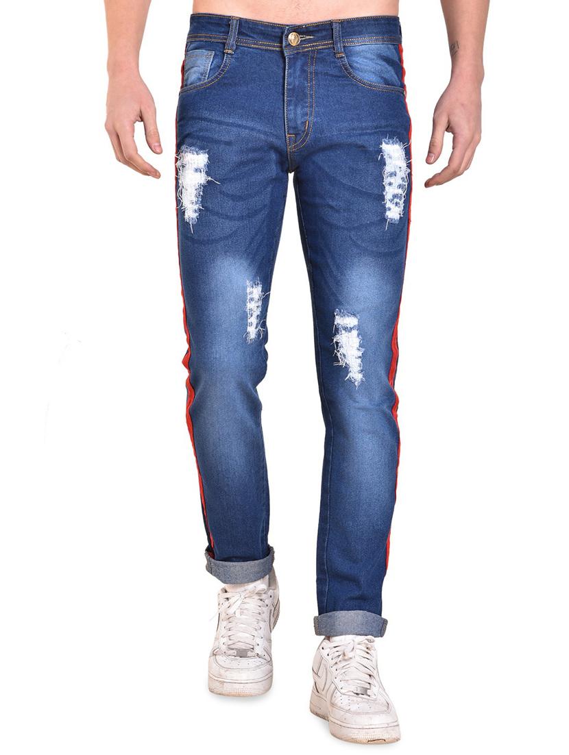 blue denim ripped jeans - 16158833 - Zoom Image - 1