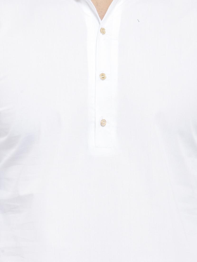 white solid asymmetric kurta - 16159087 - Zoom Image - 5