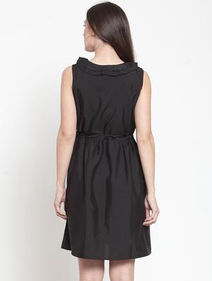 ruffle trim drawstring a-line dress - 16159280 - Standard Image - 3