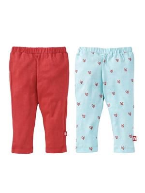 set of 2 multi colored cotton leggings - 16159317 - Standard Image - 2