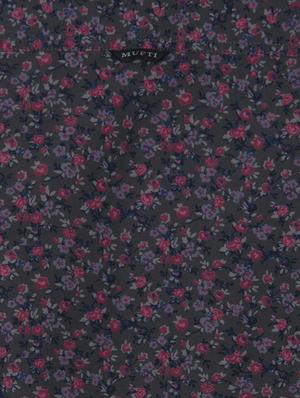 grey floral printed casual shirt - 16165148 - Standard Image - 5