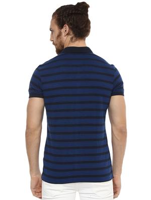 blue striped polo t-shirt - 16165182 - Standard Image - 3