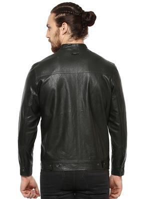 green leather biker jacket - 16165205 - Standard Image - 3