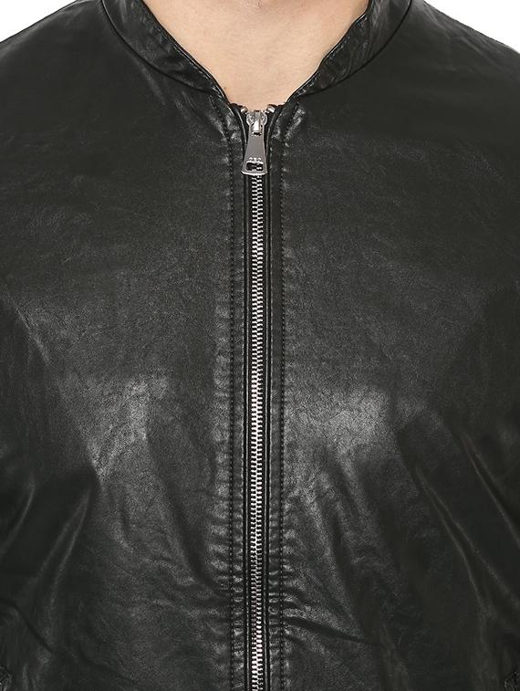 green leather biker jacket - 16165205 - Zoom Image - 5