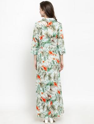 floral flared dress - 16165436 - Standard Image - 3