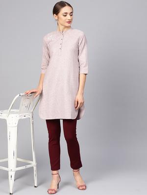 solid straight kurta - 16165606 - Standard Image - 4