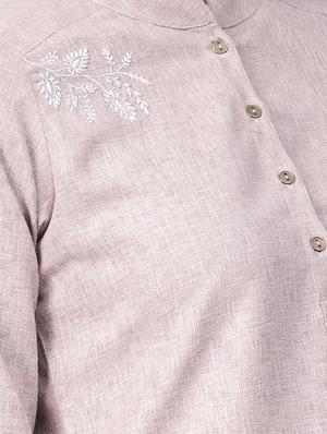 solid straight kurta - 16165606 - Standard Image - 5
