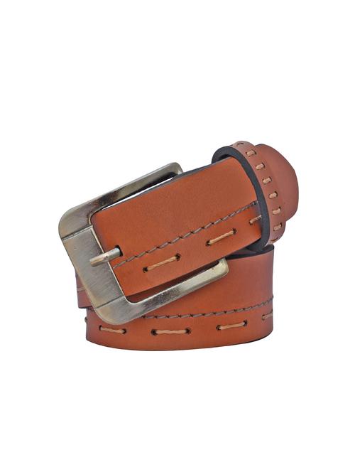 brown leatherette belt - 16165680 - Standard Image - 1