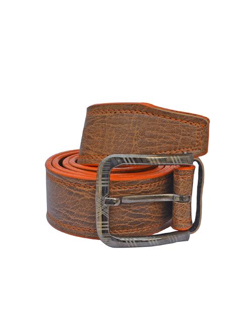brown leatherette belt - 16165687 - Standard Image - 1