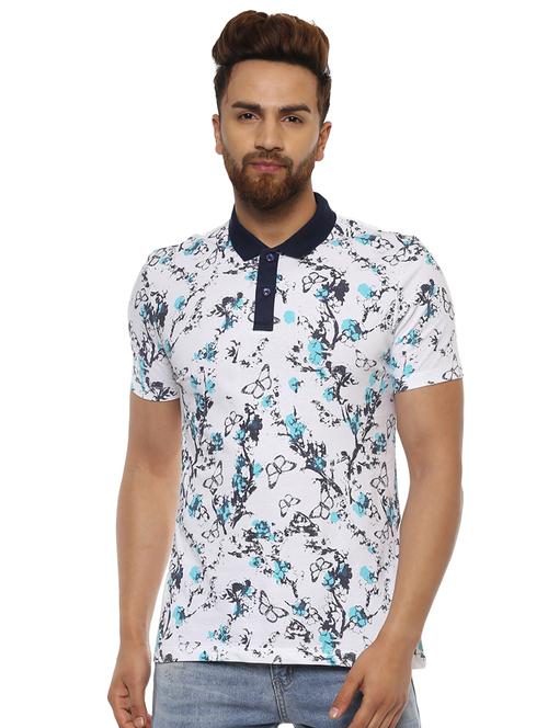 white front print t-shirt - 16165718 - Standard Image - 1