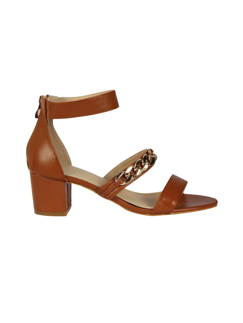tan ankle strap sandals - 16165820 - Zoom Image - 2