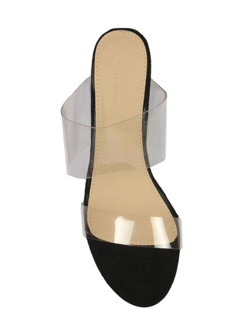 black slip on sandals - 16165824 - Zoom Image - 4