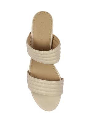 beige slip on sandals - 16165825 - Standard Image - 4