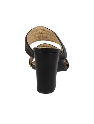 black slip on sandals - 16165826 - Standard Image - 3